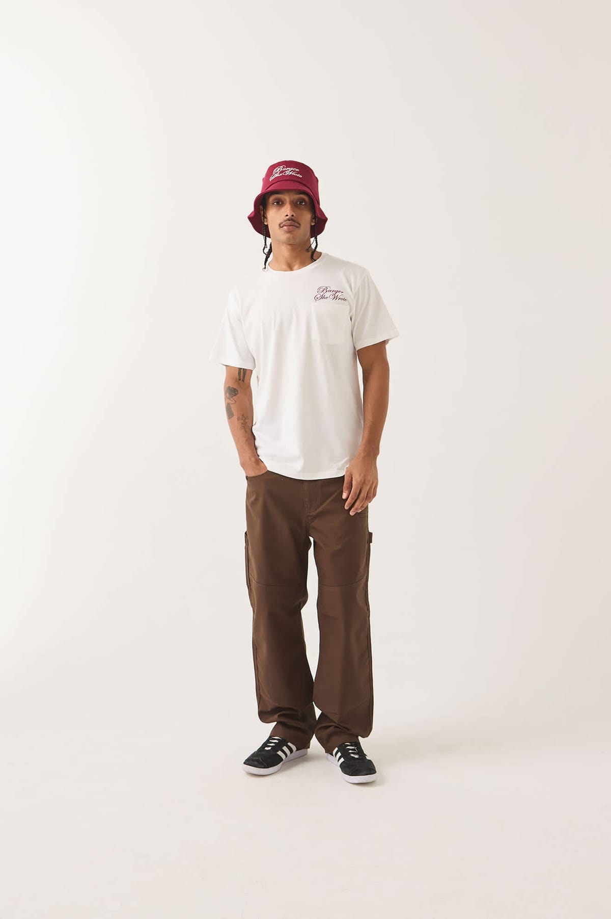 Burger She Wrote Pocket T-Shirt - White, view 2